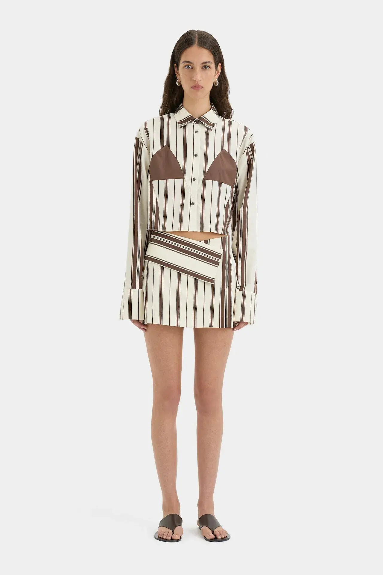 Sir the Label Cannoli Crop Shirt & Skirt Set Print Size 0 / AU 6 - Image 1