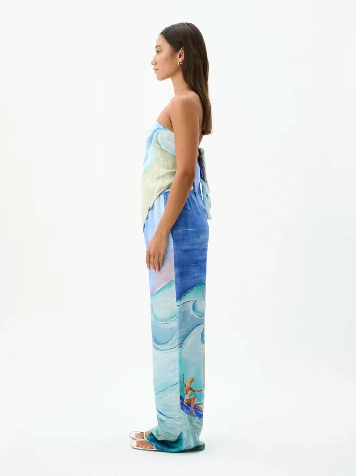 Roame Farrah Scarf Top & Taj Pant Apres Surf Size 6  - Image 2