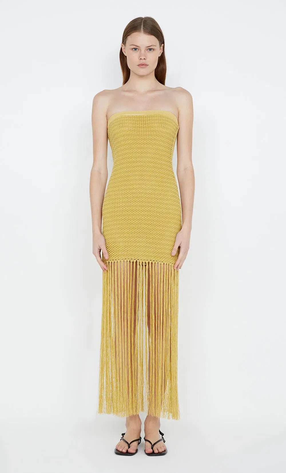 Bec & Bridge Calista Strapless Dress in Citrus Size 8 - Image 4