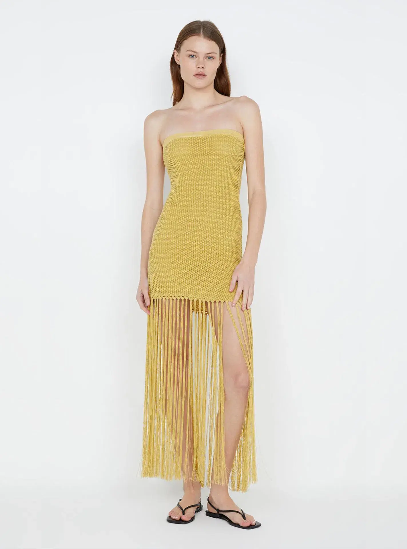 Bec & Bridge Calista Strapless Dress in Citrus Size 8 - Image 1