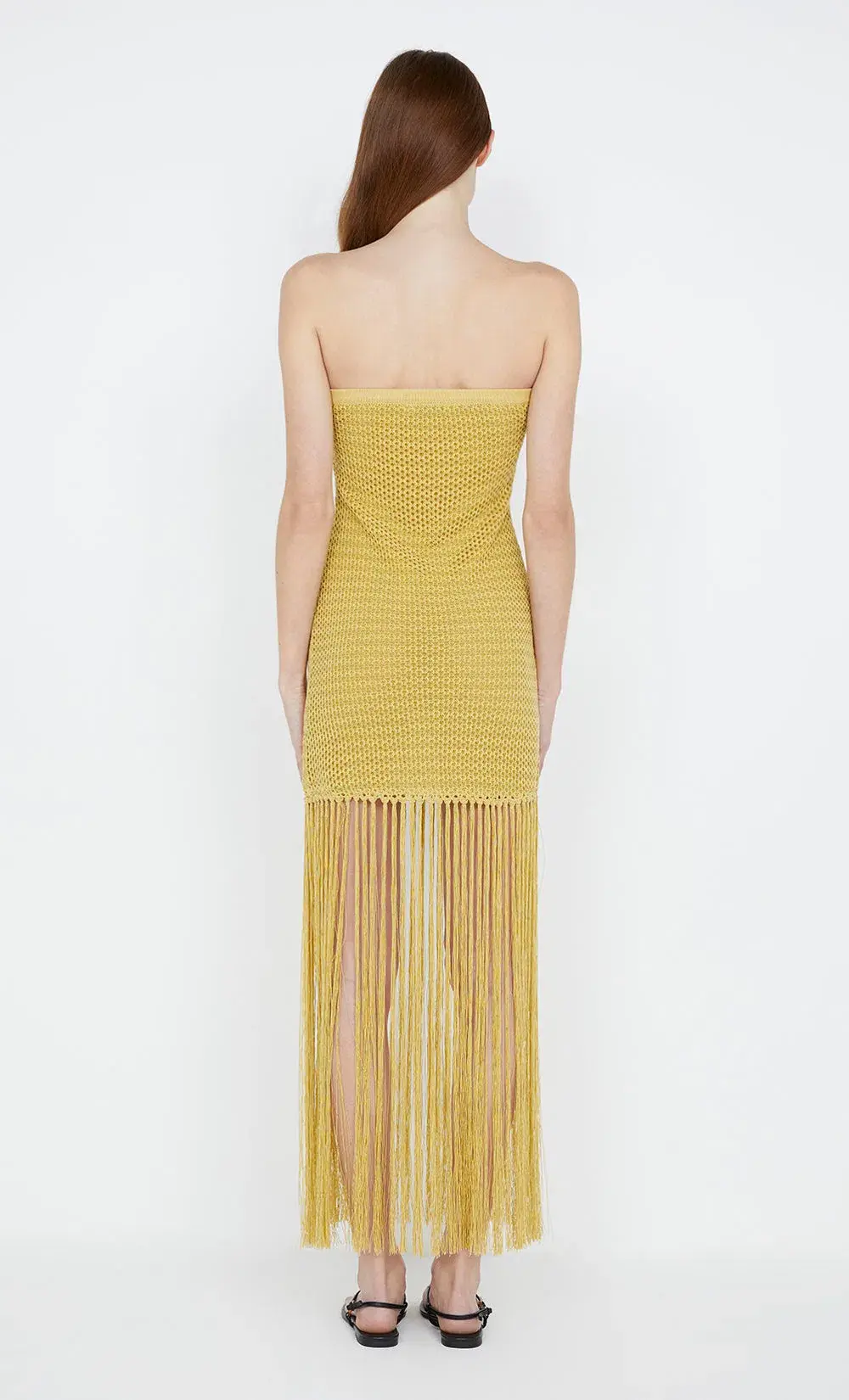 Bec & Bridge Calista Strapless Dress in Citrus Size 8 for rent on The Volte - main image