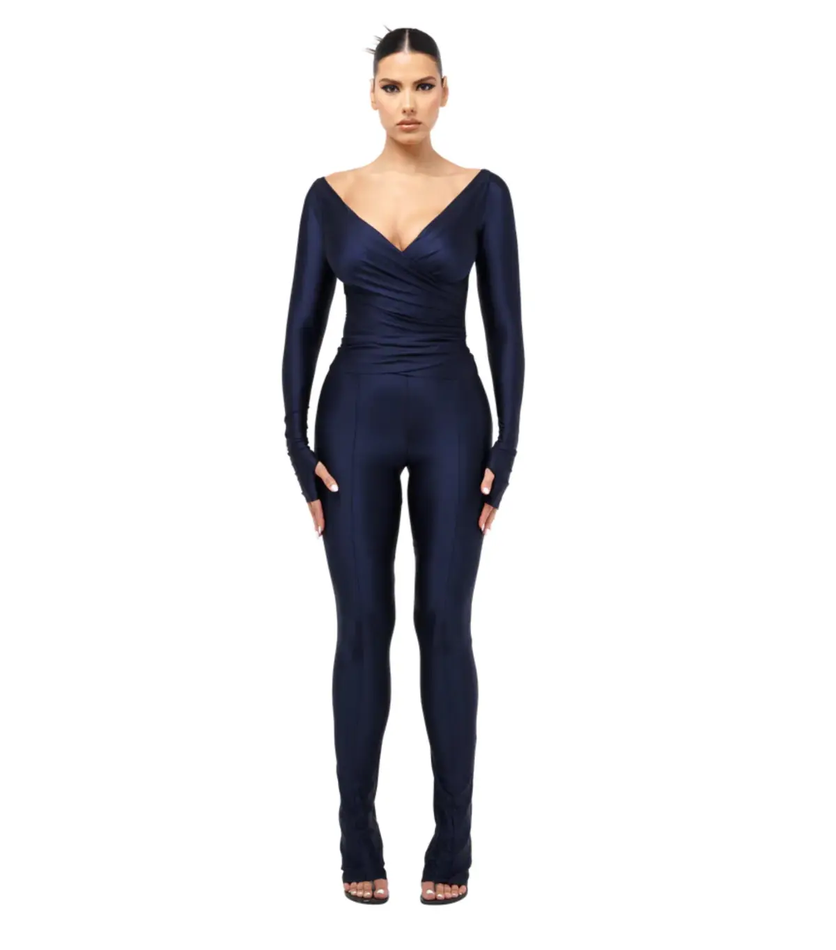 Cou coo Lanai Long Sleeve Top and Leggings Set in Midnight Sky Size AU 12 - Image 1