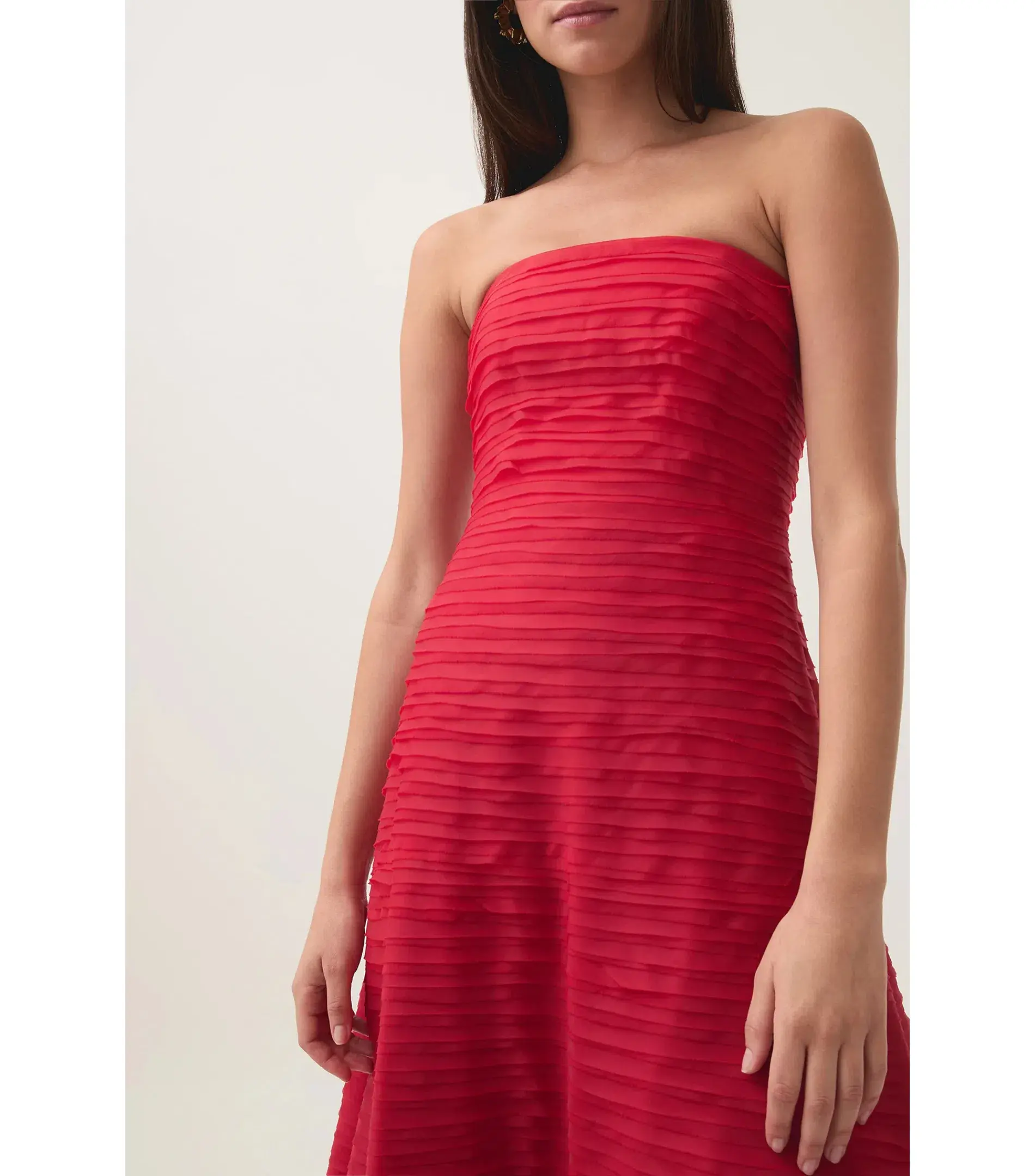 Aje Soundscape Maxi Dress Scarlet Red Size AU 10 - Image 2