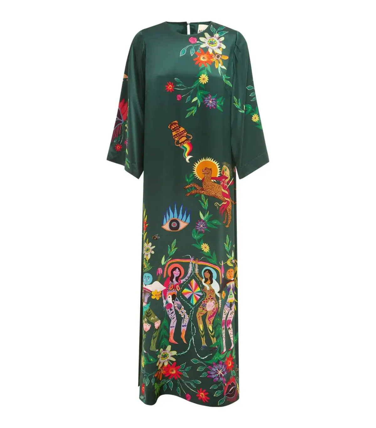 Alémais Agatha Midi  Dress Green Size AU 12 - Image 6