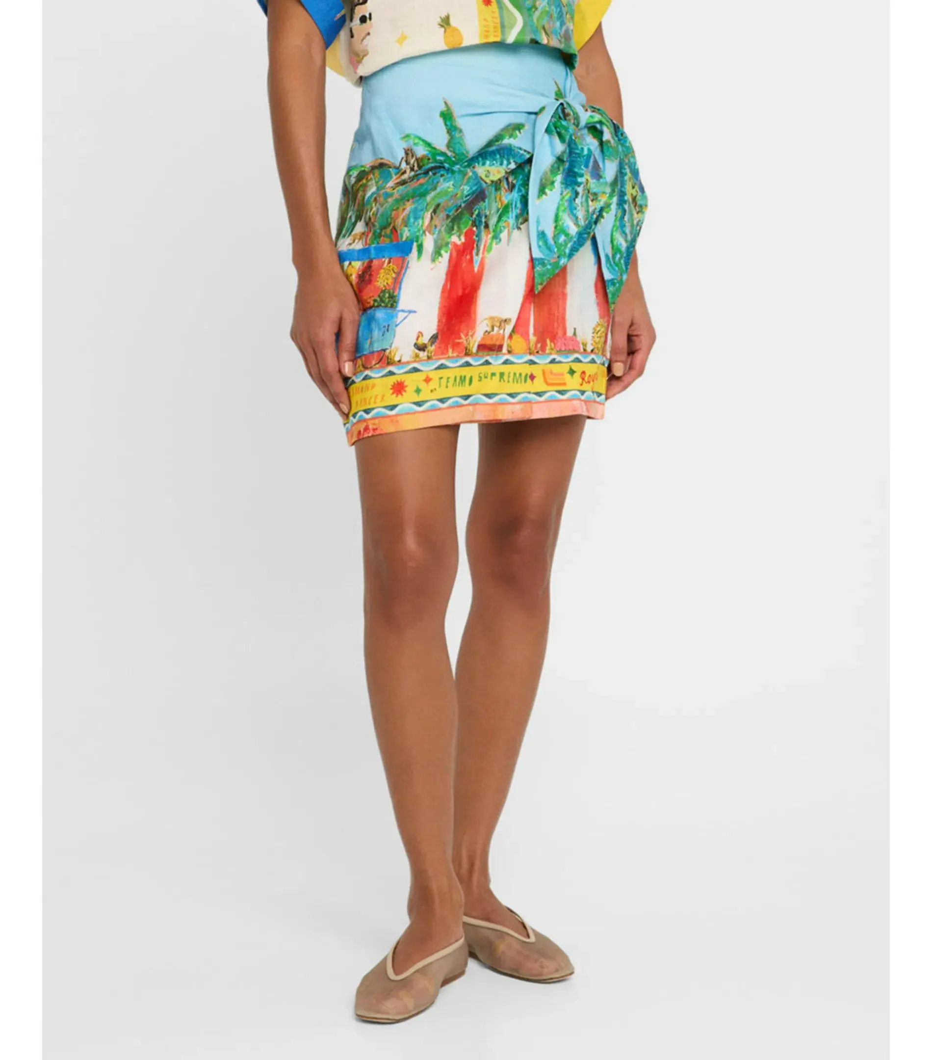 Alémais All Aboard Shirt and Skirt Multi Size AU 16  - Image 4