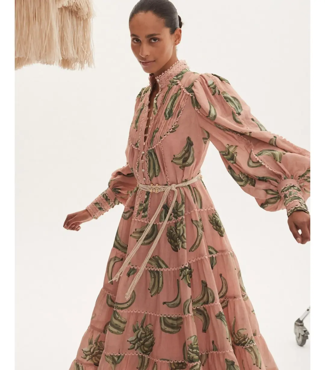 Alémais Bananarama Midi Dress Pink Size AU 10  for rent on The Volte - main image