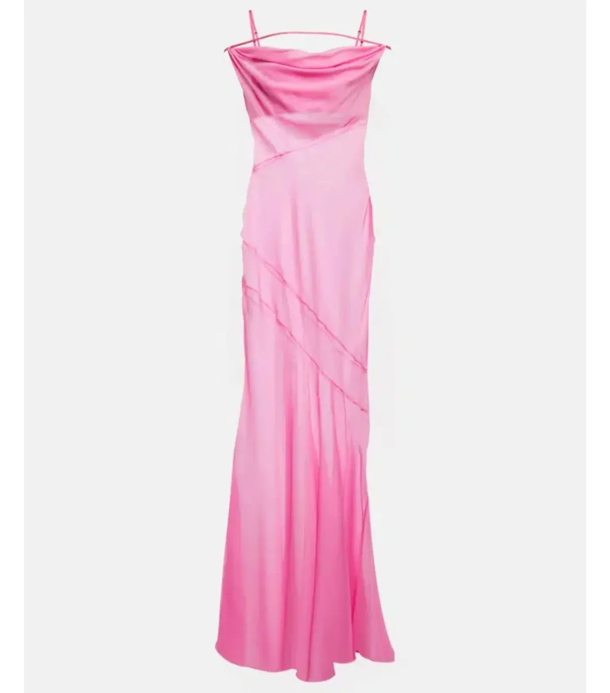 Jacquemus La Robe Draggiu Maxi Dress in Pink Size AU 12 - Image 5