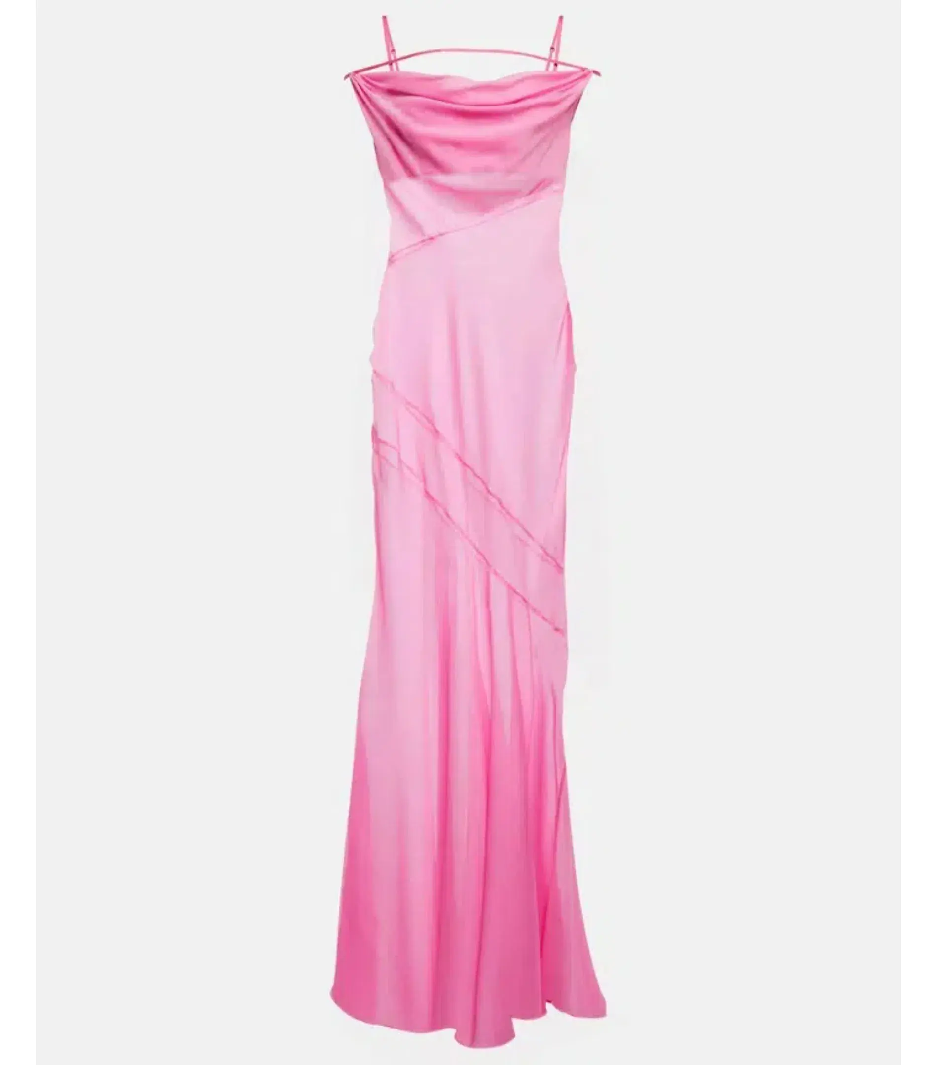 Jacquemus La Robe Draggiu Maxi Dress in Pink Size AU 12 - Image 5