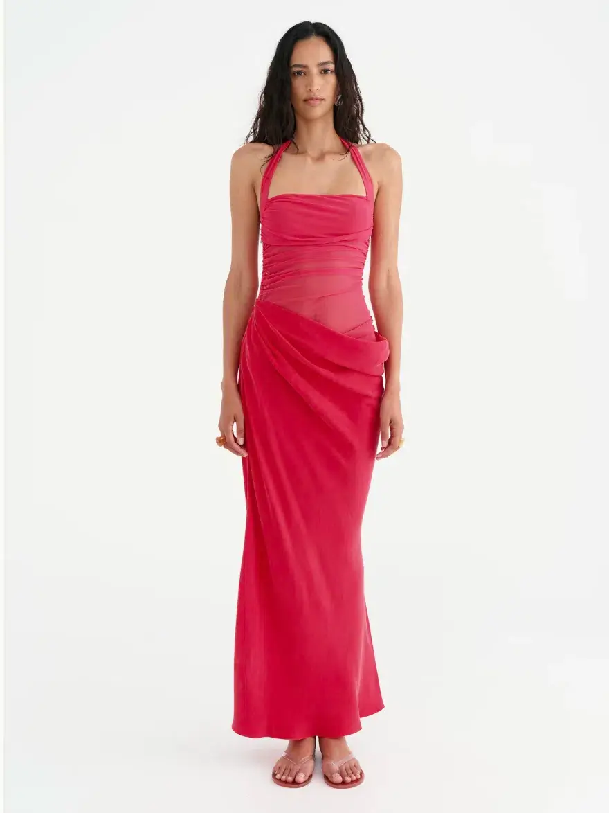 Benni Gina Maxi Dress Watermelon Size AU 6 - Image 1