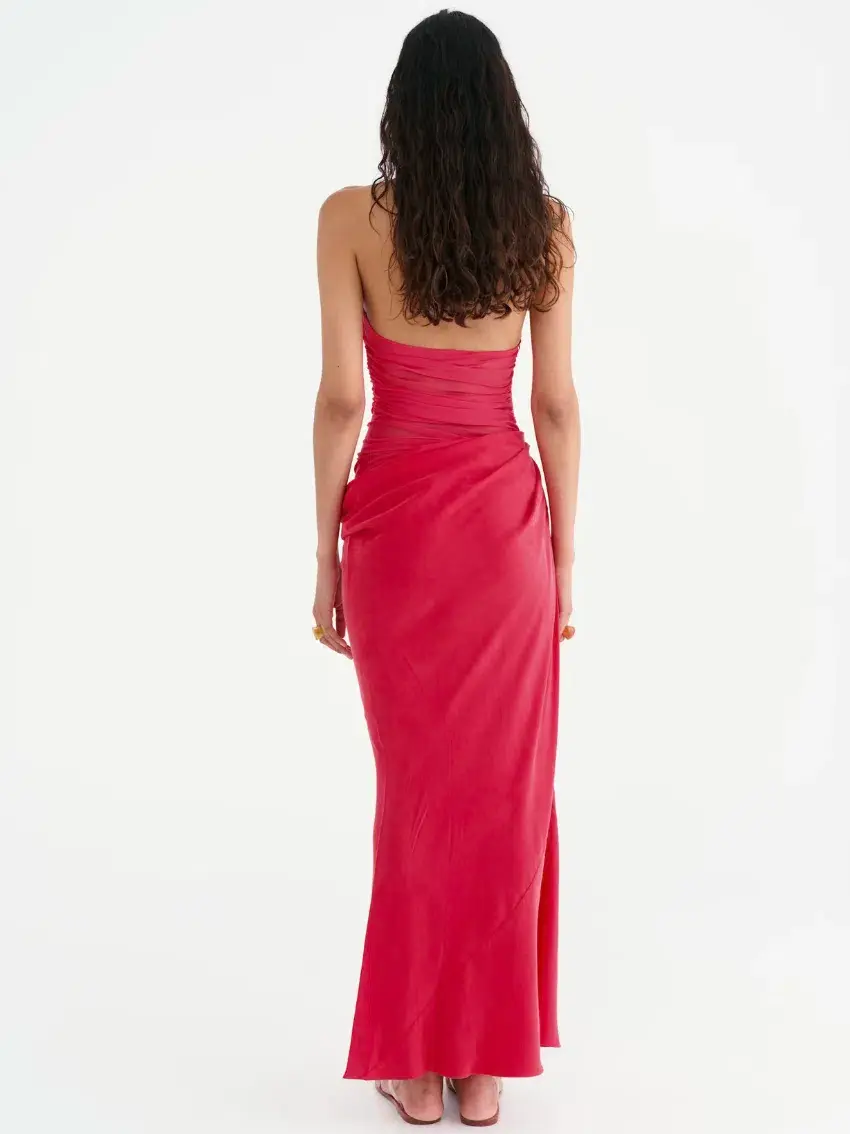 Benni Gina Maxi Dress Watermelon Size AU 6 - Image 3