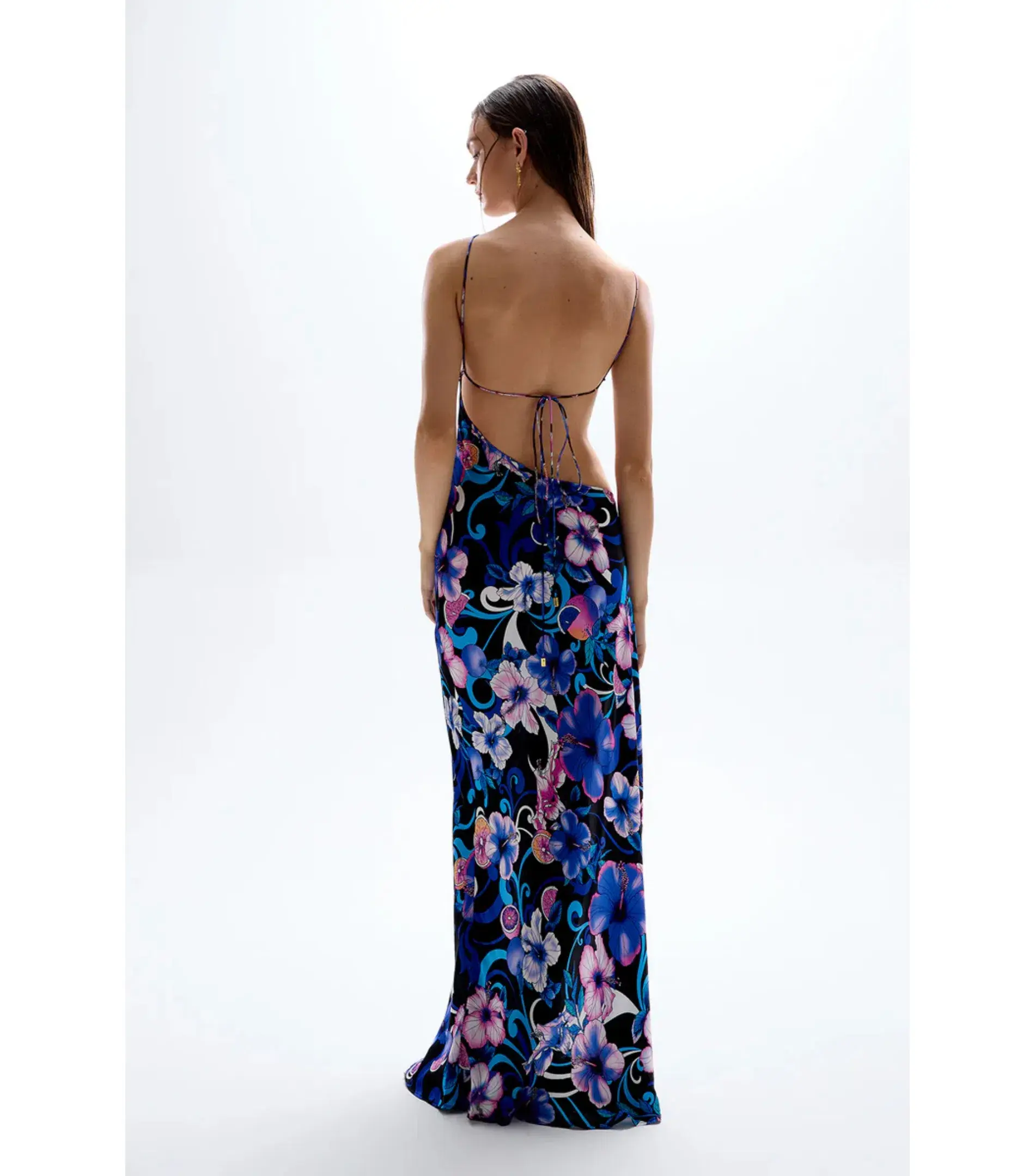 Cin Cin Swim Villa Cut-out Dress Hibiscus Purple Size AU 8 - Image 3