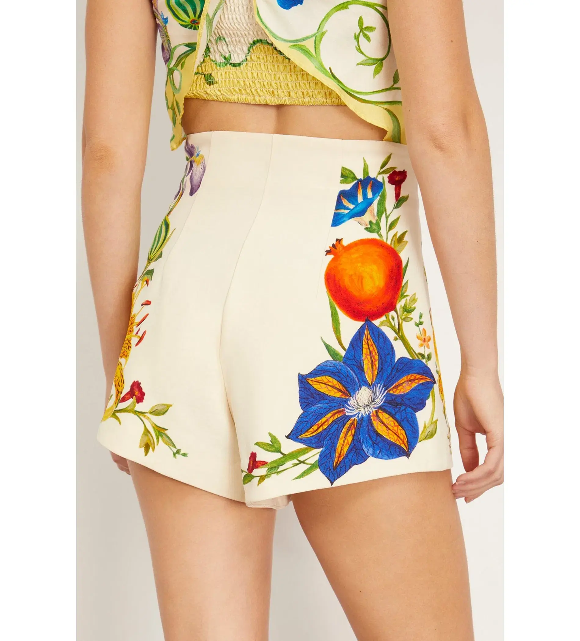 Alemais Flores Scarf Top and High Waisted Short Multi Size AU 10 - Image 2