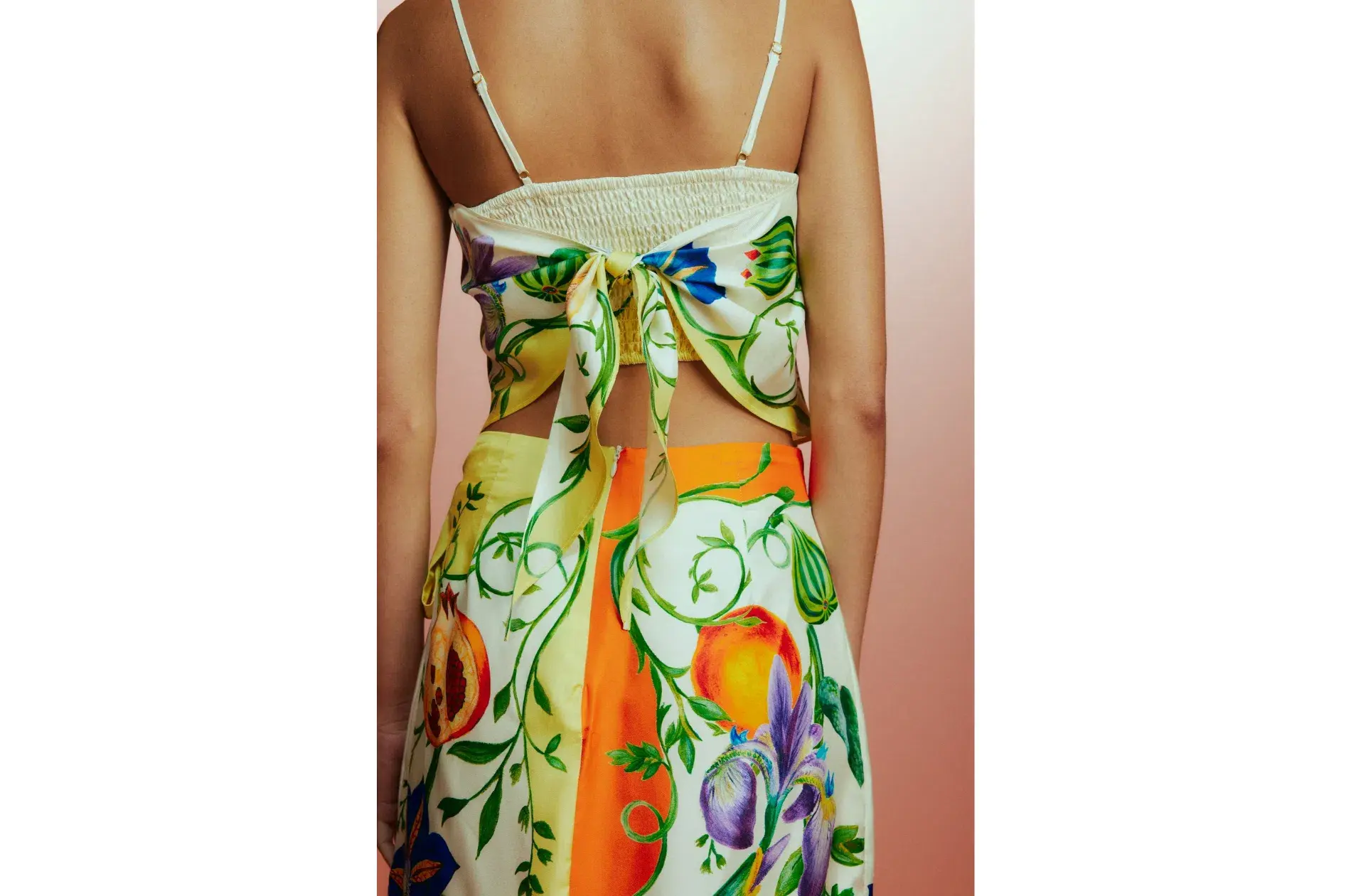 Alemais Flores Scarf Top and High Waisted Short Multi Size AU 10 - Image 4