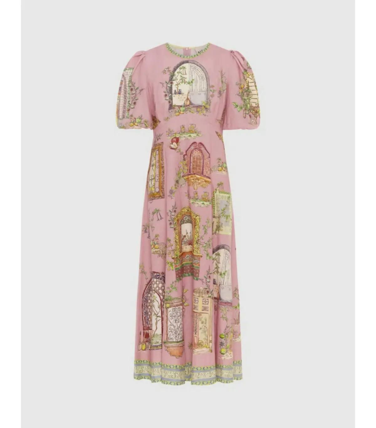 Alemais Monte Midi Dress Pink Size AU 10 - Image 4