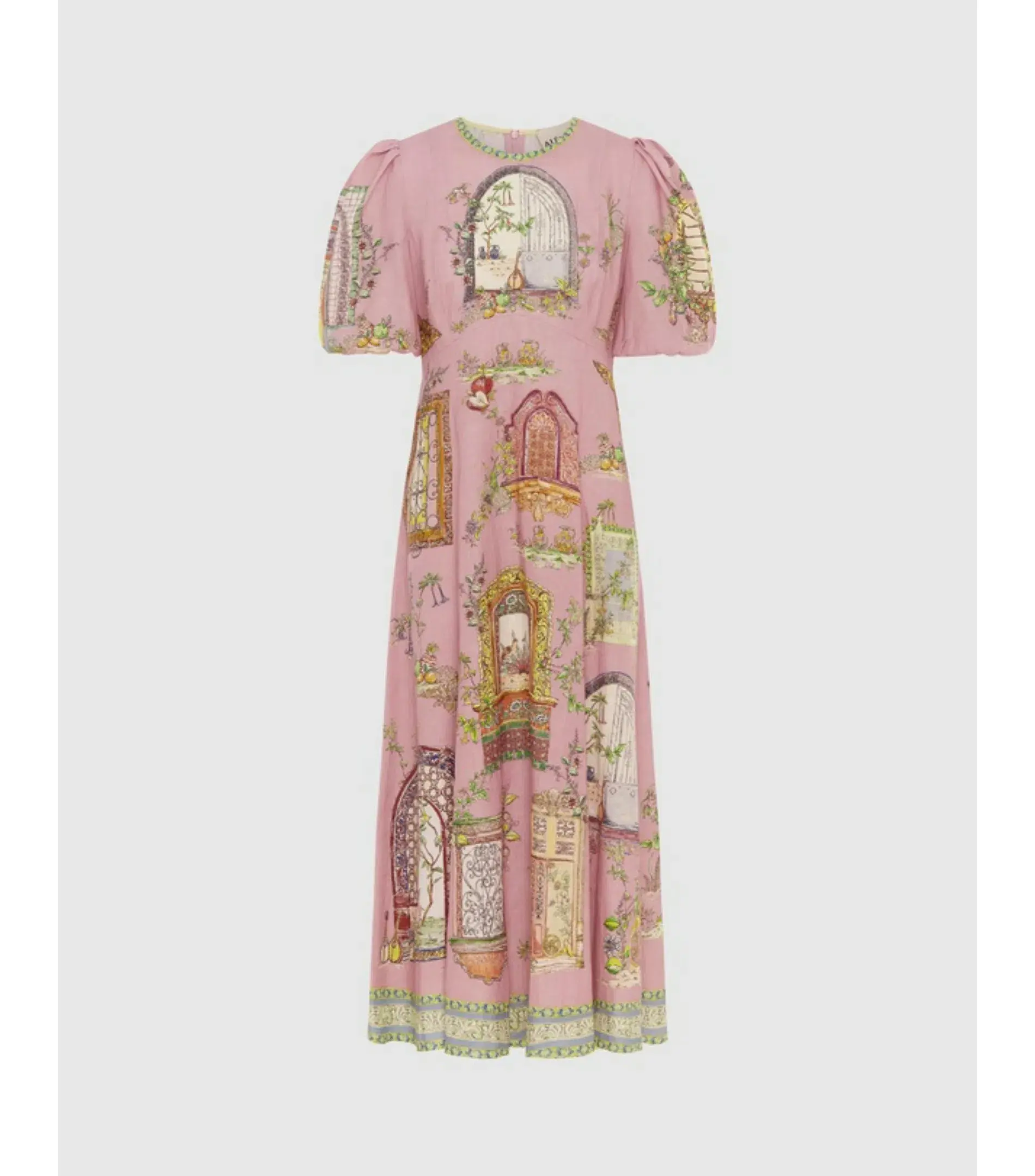Alemais Monte Midi Dress Pink Size AU 10 - Image 4