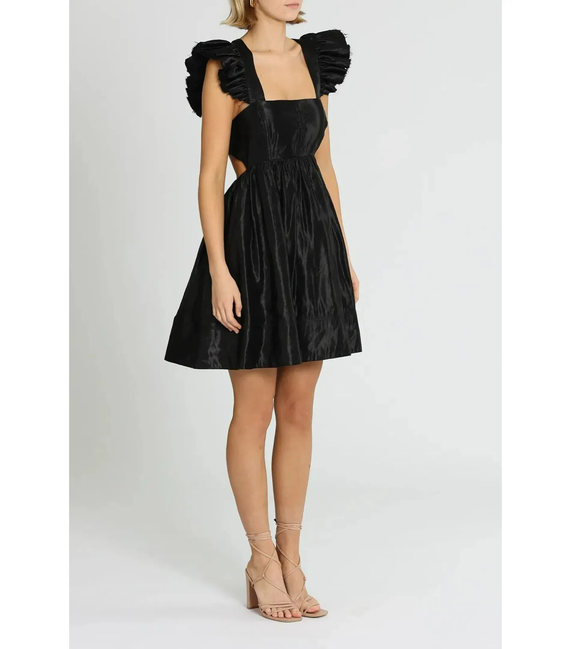 Aje Gazelle Mini Dress Black Size AU 12 - Image 2