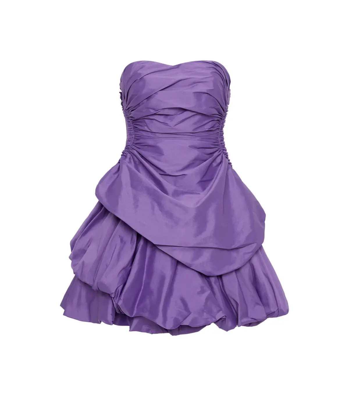 Aje Daybreak Strapless Mini Dress Deep Violet Size AU 12 - Image 5