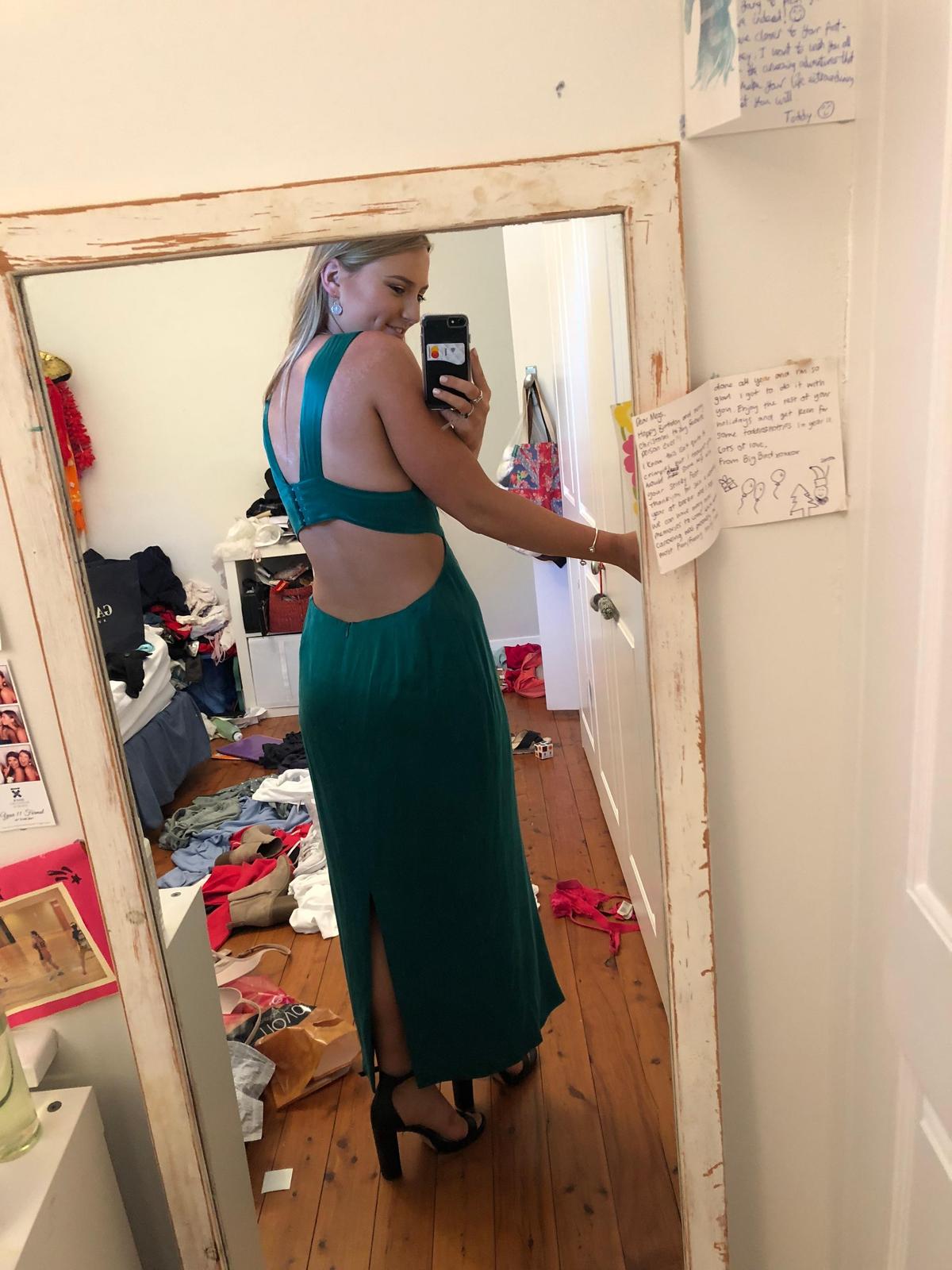X By NBD Green Slip Dress 10 - Image 3