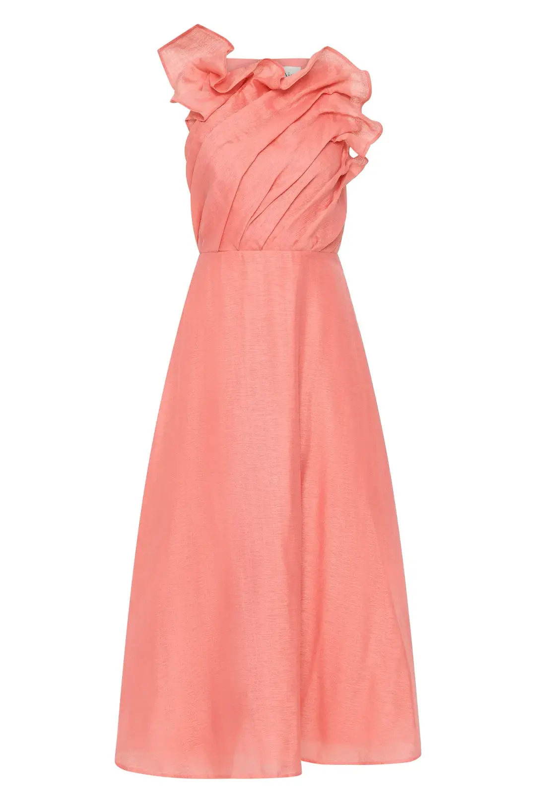 Aje Genesis Midi Dress in Washed Coral Size 14 for rent on The Volte - main image