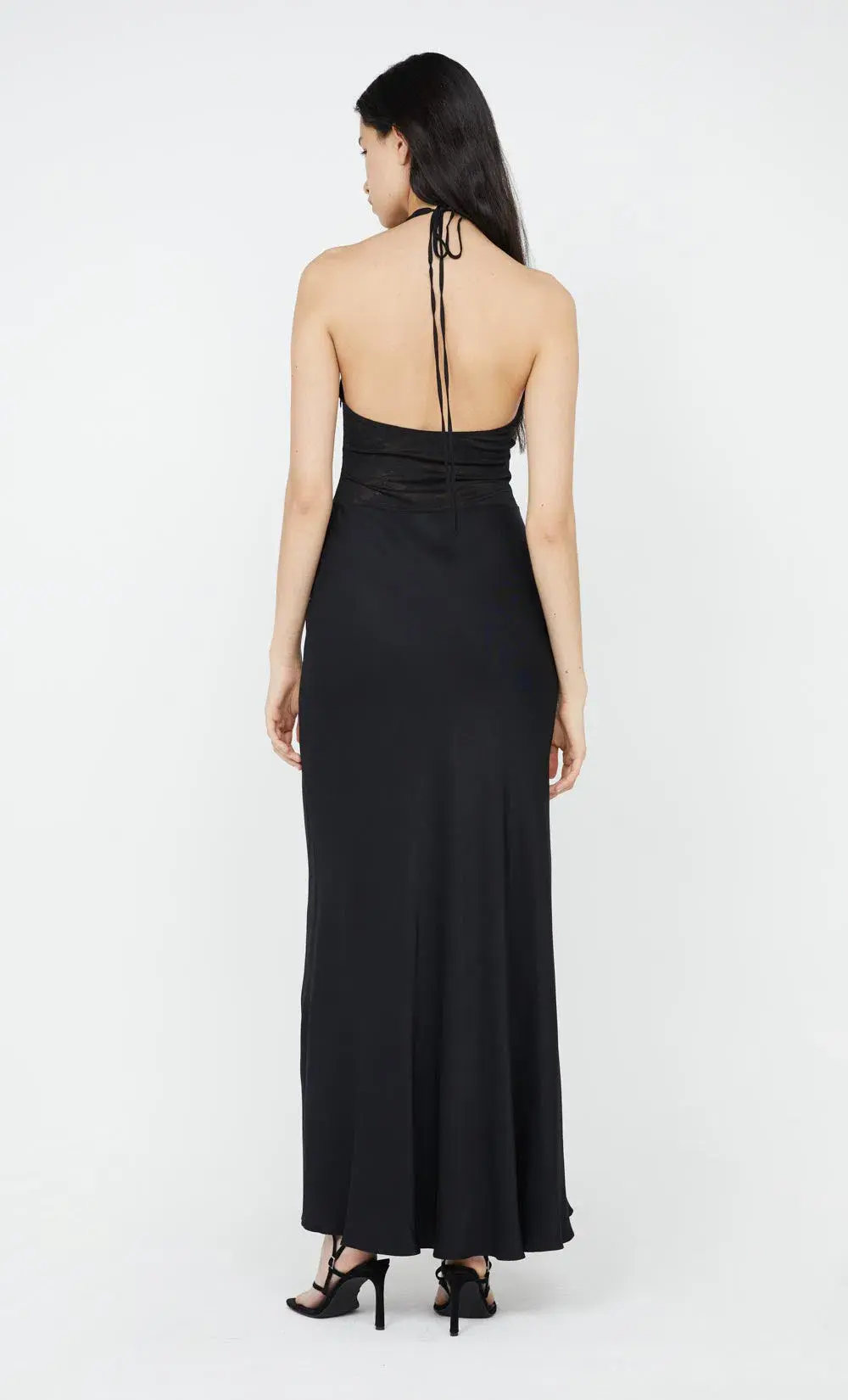 Bec & Bridge Akari Halter Dress Black Size AU8 - Image 3