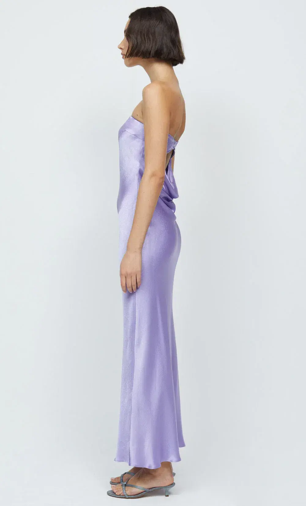 Bec & Bridge Moon Dance Strapless Dress Lilac Size 8 - Image 2