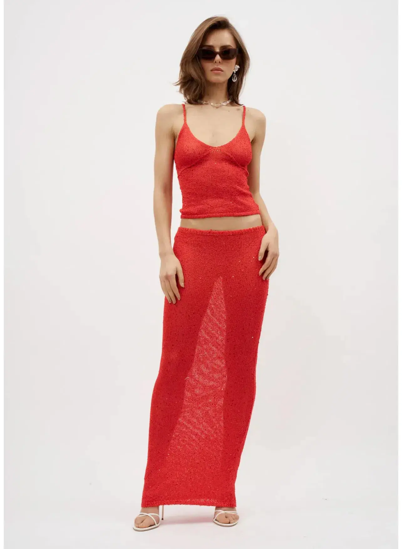 Asta Resort Carolina Camisole Set in Rossa Sequin Size XS / AU 6 - Image 1