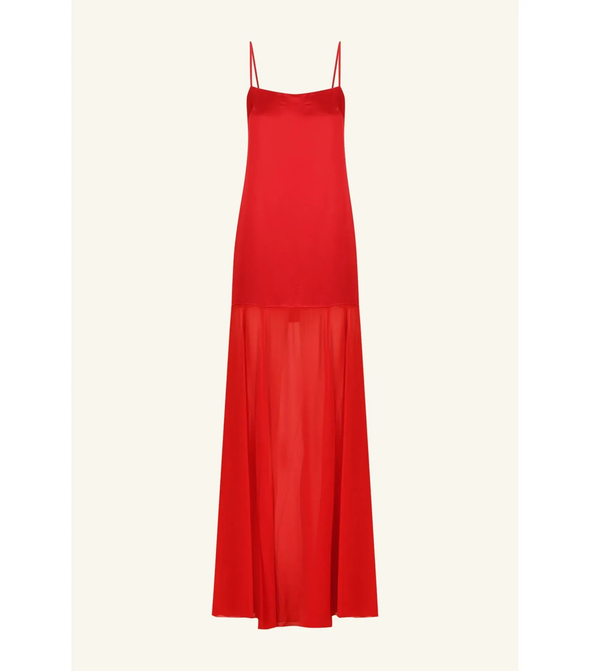 Shona Joy Moraya Dropped Waist Maxi Dress Chili Size AU 12 - Image 6