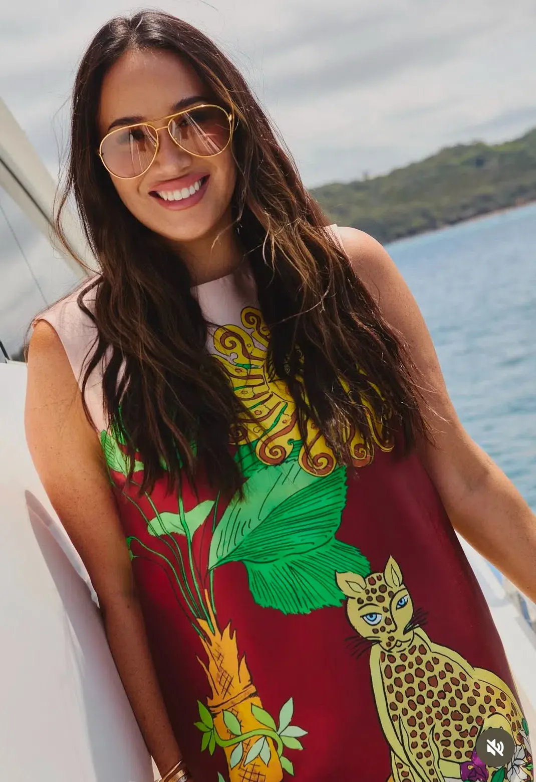 Alemais Tiger Mini Dress Multi Size AU 12 - Image 3