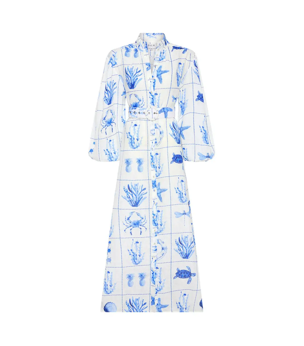 Palm Noosa Noddy Dress Chalkies Tile Size AU 14 - Image 6