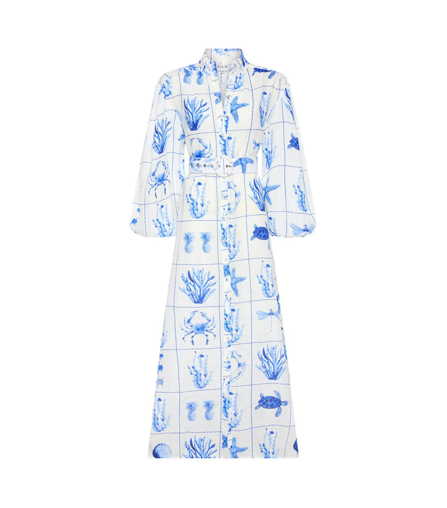 Palm Noosa Noddy Dress Chalkies Tile Size AU 14 - Image 6