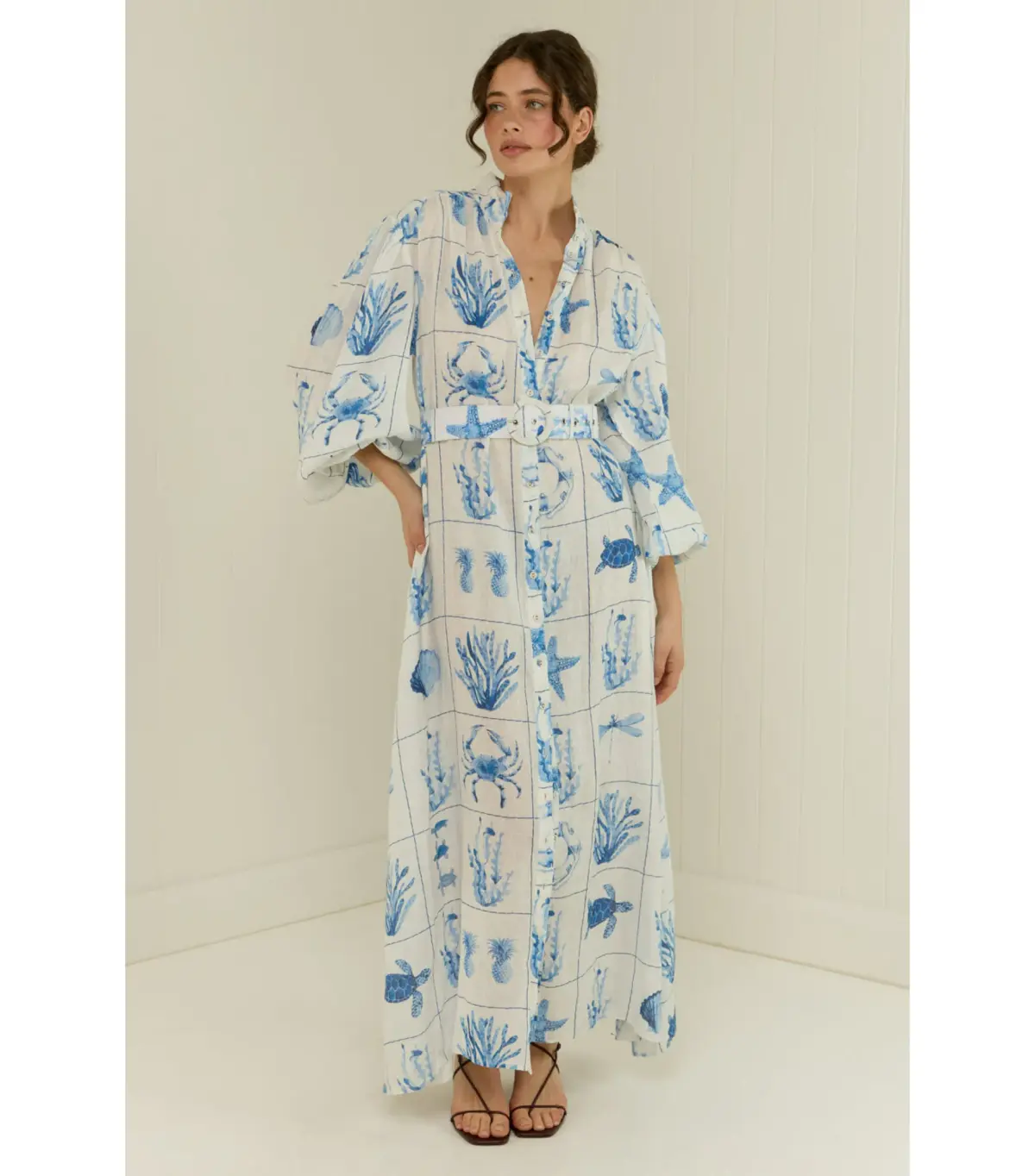 Palm Noosa Noddy Dress Chalkies Tile Size AU 14 - Image 2