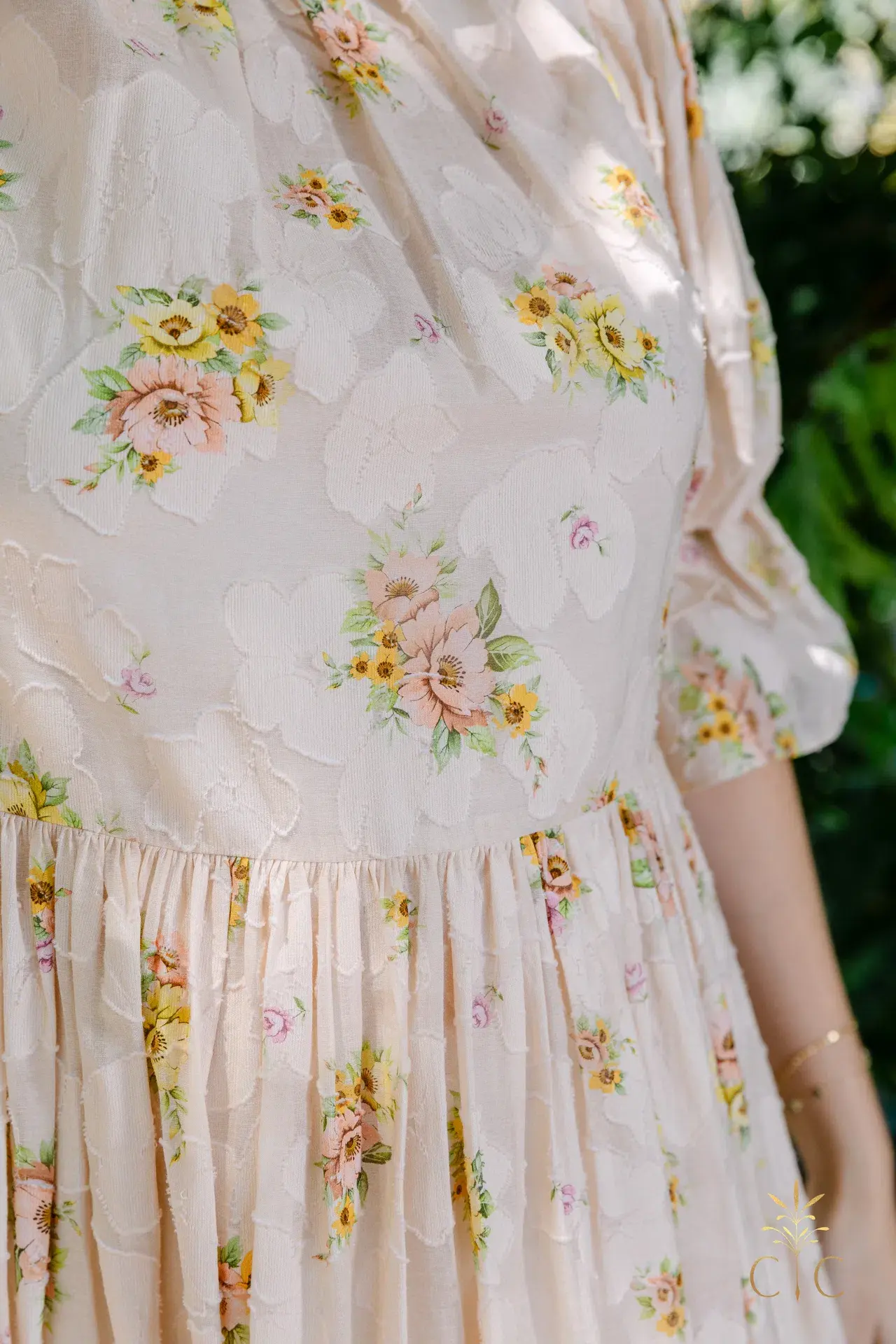 Alémais Clementine Puff Sleeve Midi Dress Size AU 12 - Image 5