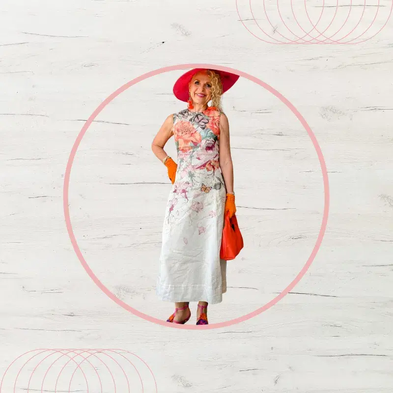 Leo Lin Cleo Sleeveless Midi Dress in Lush Placement Print in White Size 10 - Image 1