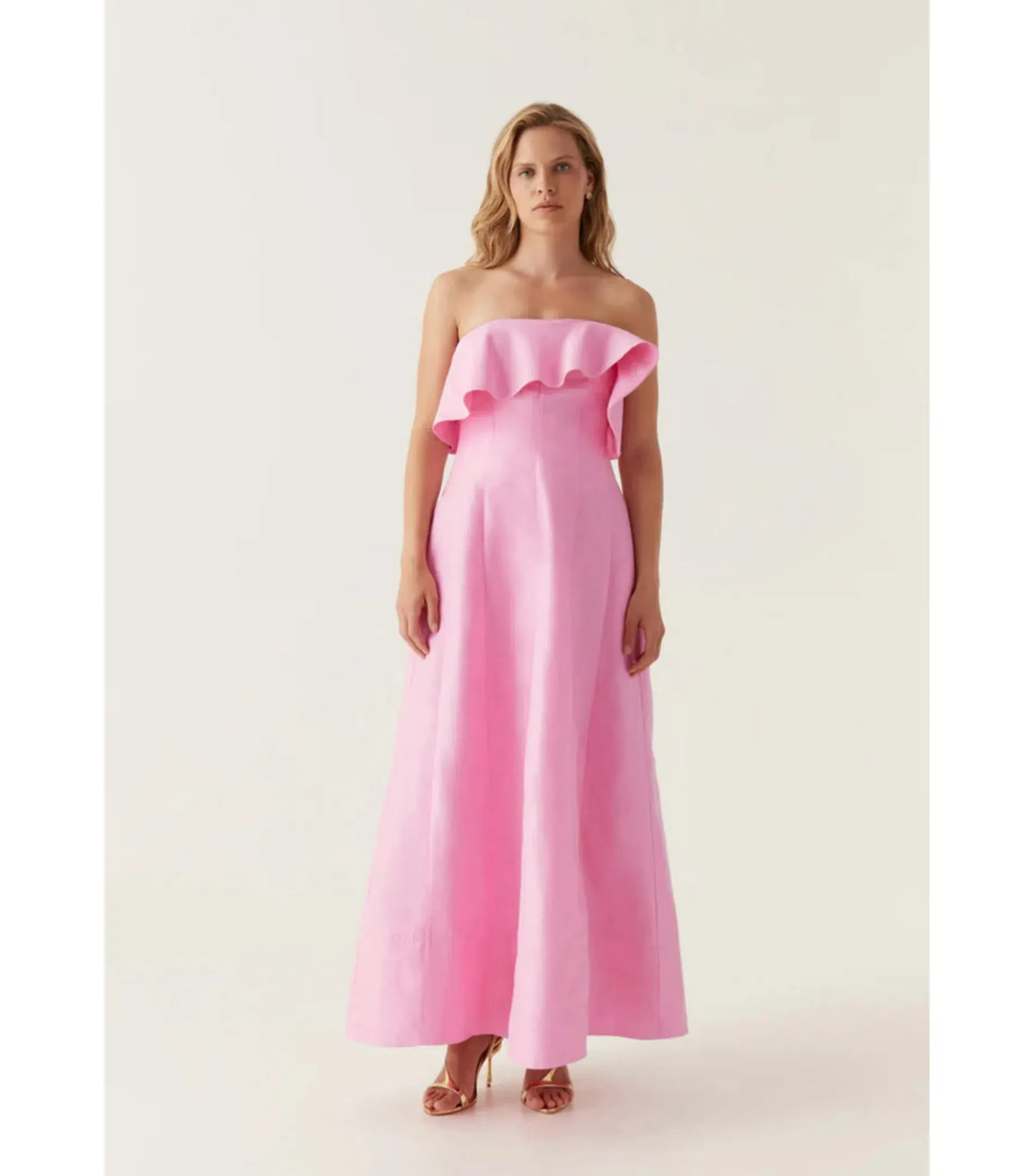 Aje Shallows Strapless Gown Pink Size AU 10 - Image 2