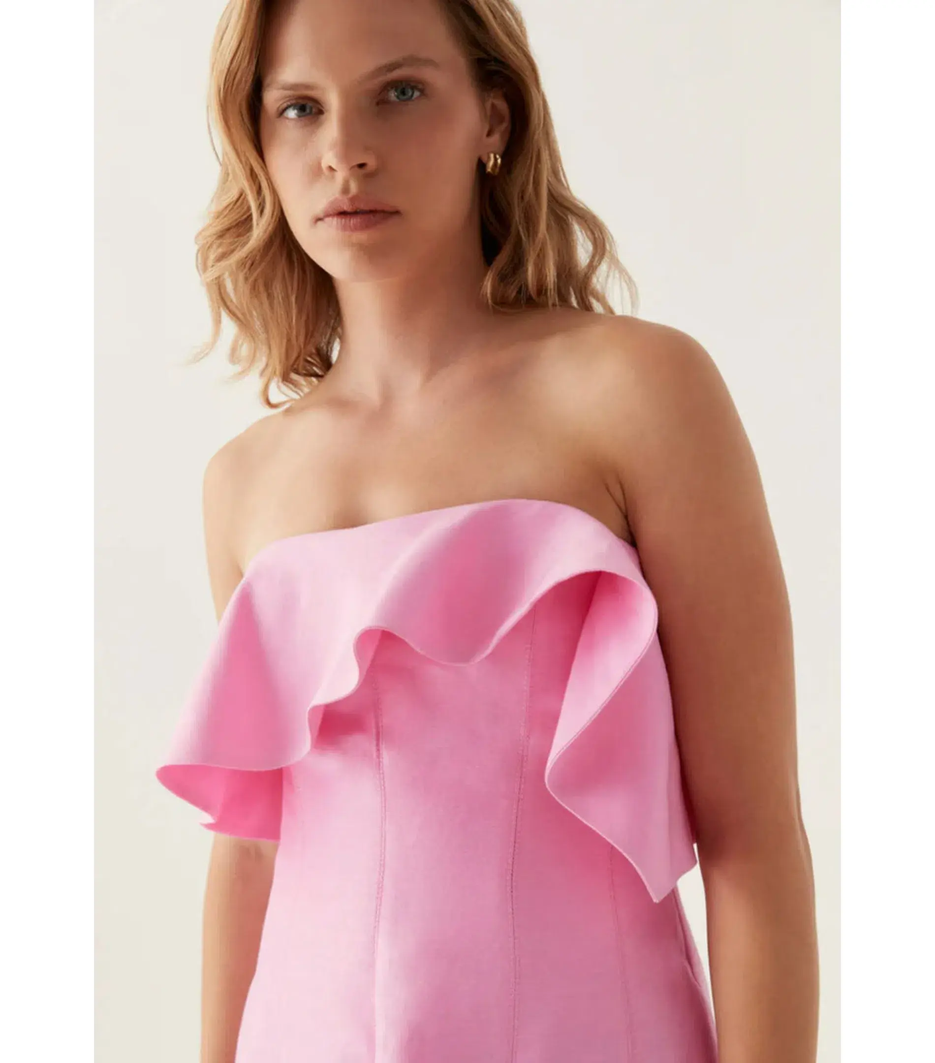 Aje Shallows Strapless Gown Pink Size AU 10 - Image 4