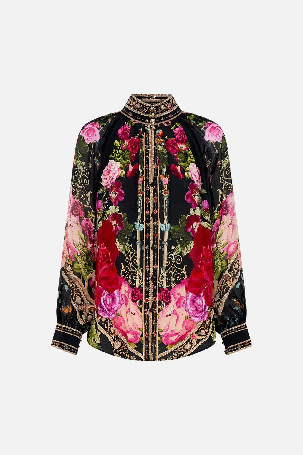 Camilla Reservation For Love Raglan Button Up Shirt Size 8/XXS - Image 5