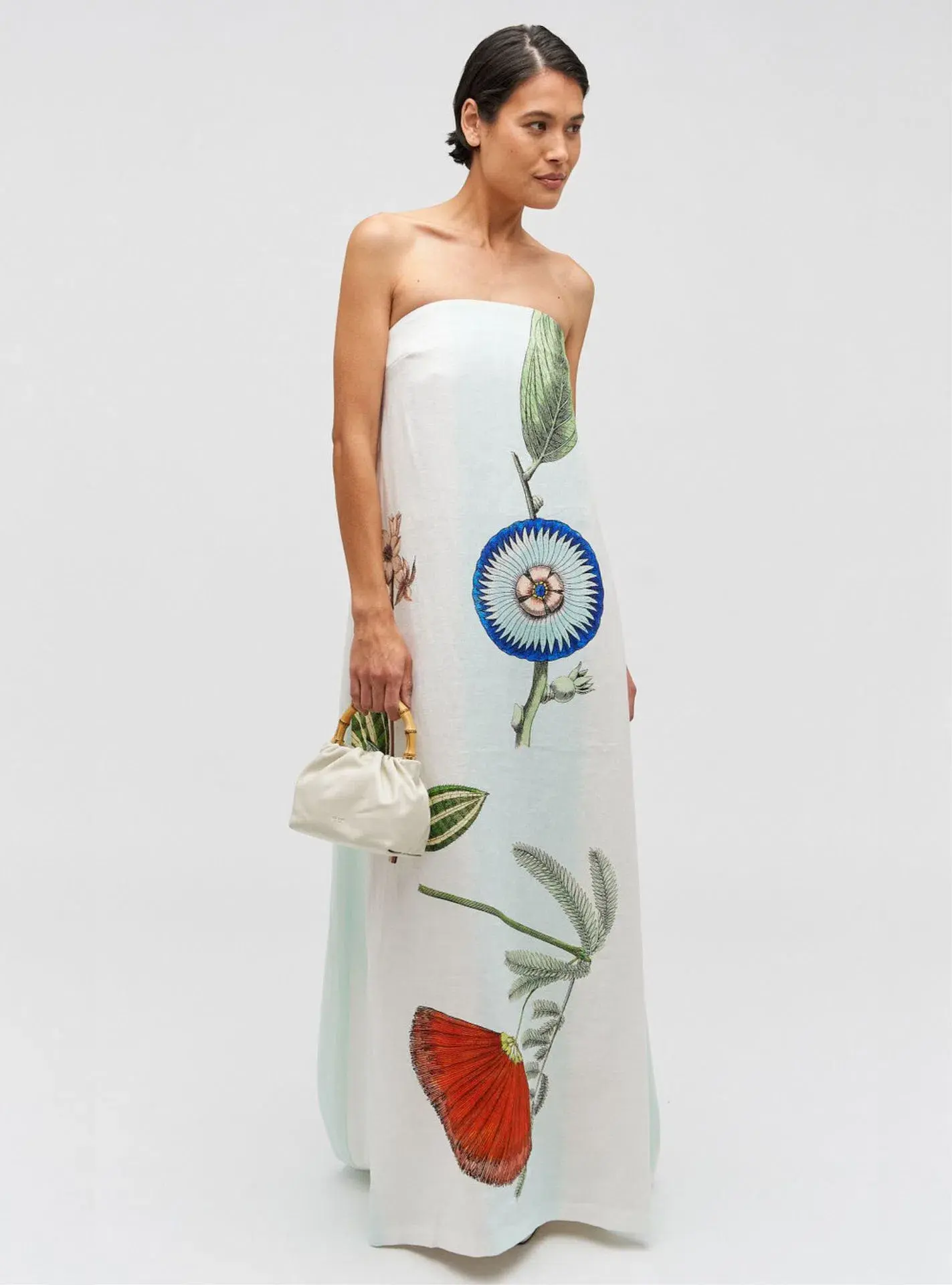 Oroton Grand Floral Gown Print Size 8 - Image 1