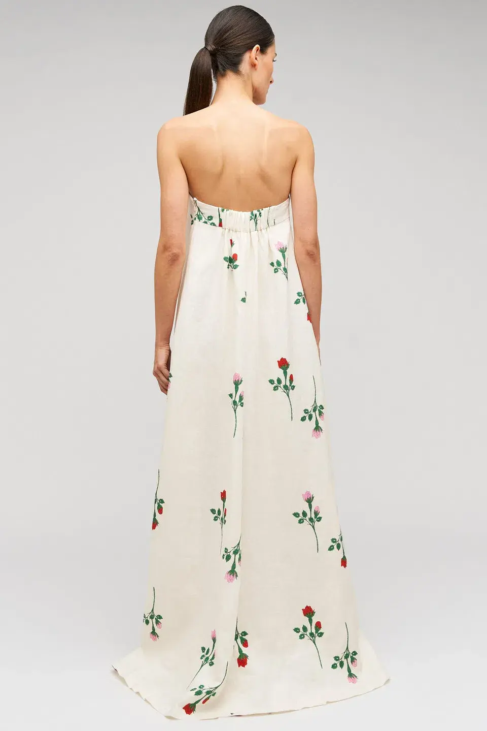 Oroton Rosebud Gown Antique White Size 8 - Image 2