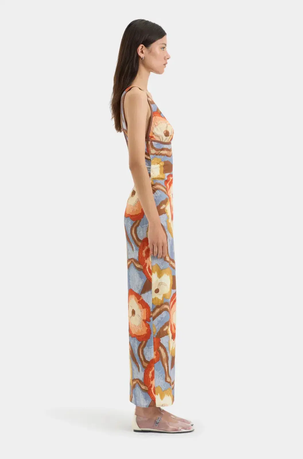 Sir The Label Avery V Neck Midi Dress in Multi Floral Size 4 / AU 14 - Image 3
