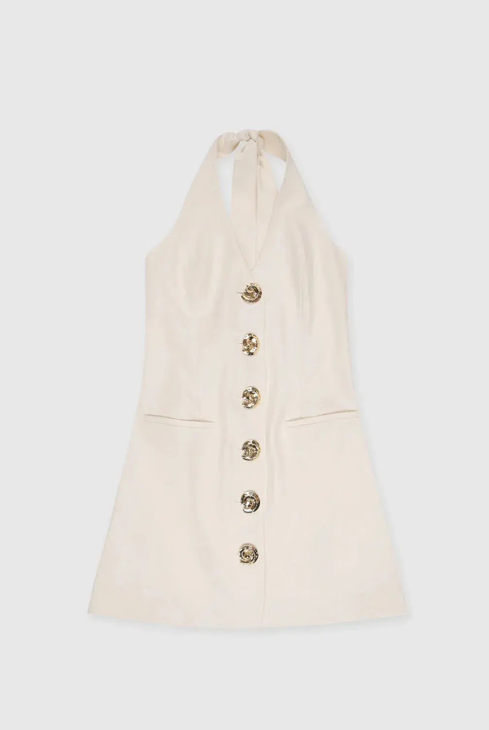 The Wolf Gang Irida Vest Mini Dress Ivory AU 6 XS for rent on The Volte - main image