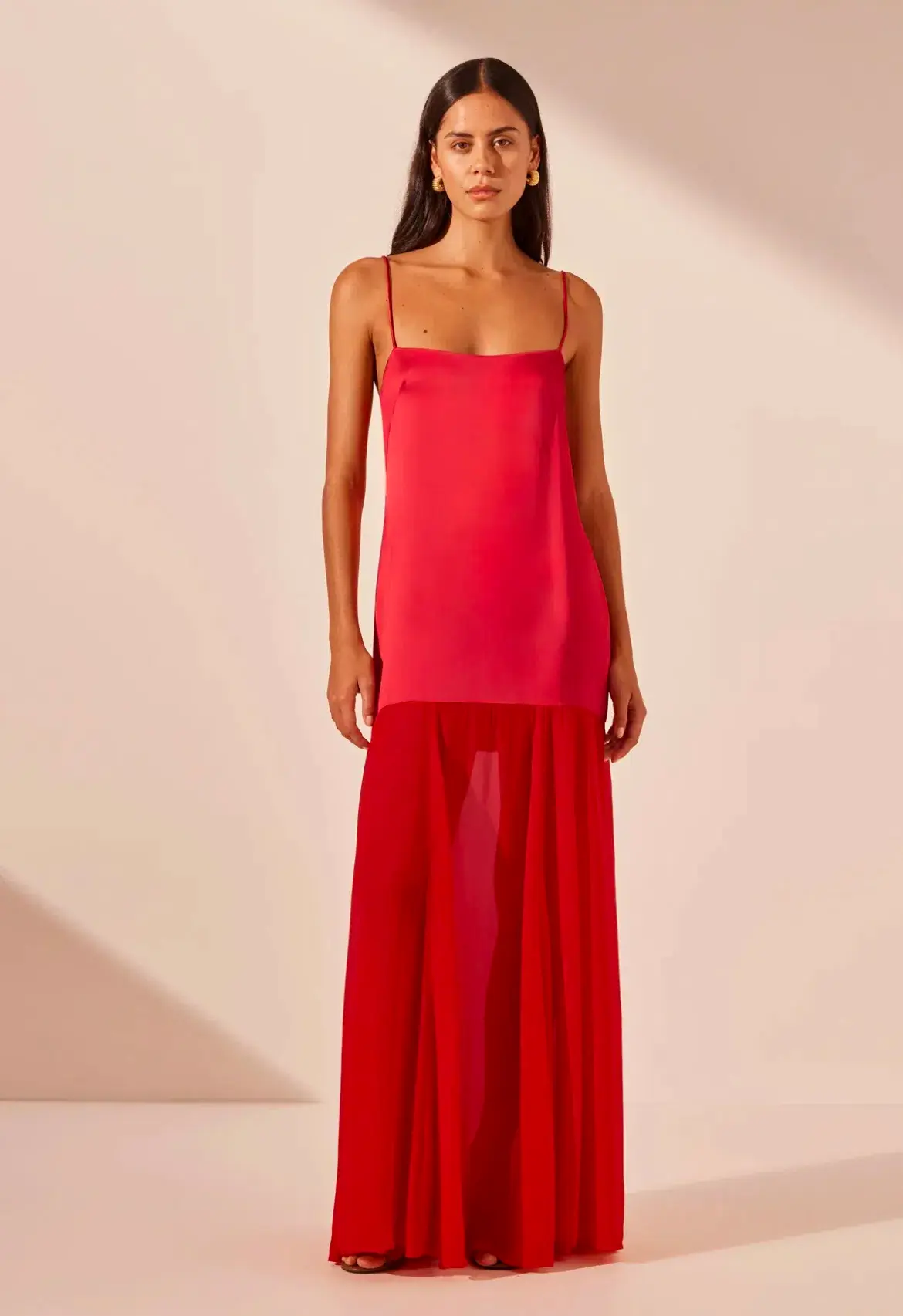 Shona Joy Moraya Maxi Dress Chilli Size AU 8 - Image 1