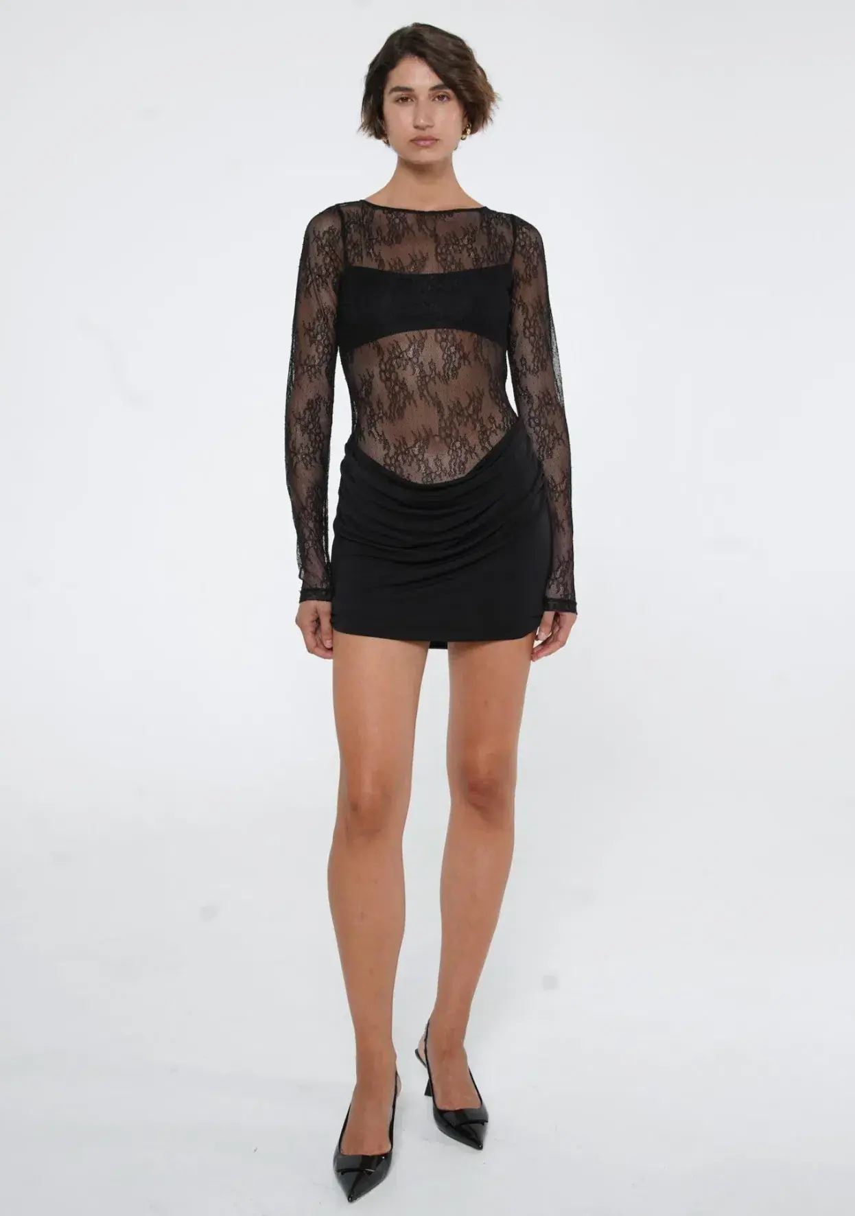 BENNI - Yana Mini Dress Black Size 6 - Image 2