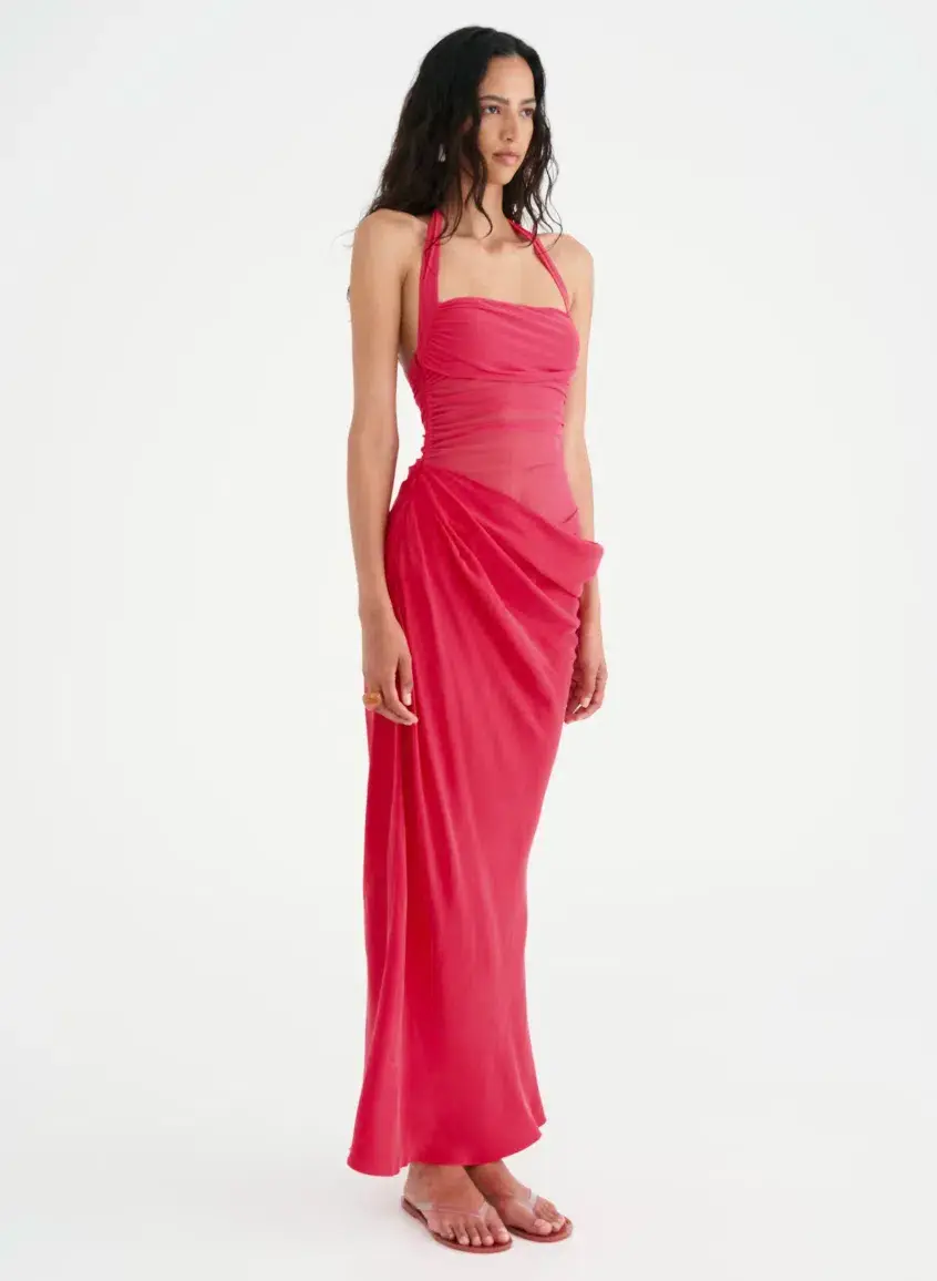 Benni Maxi Dress Pink Size 10 for rent on The Volte - main image
