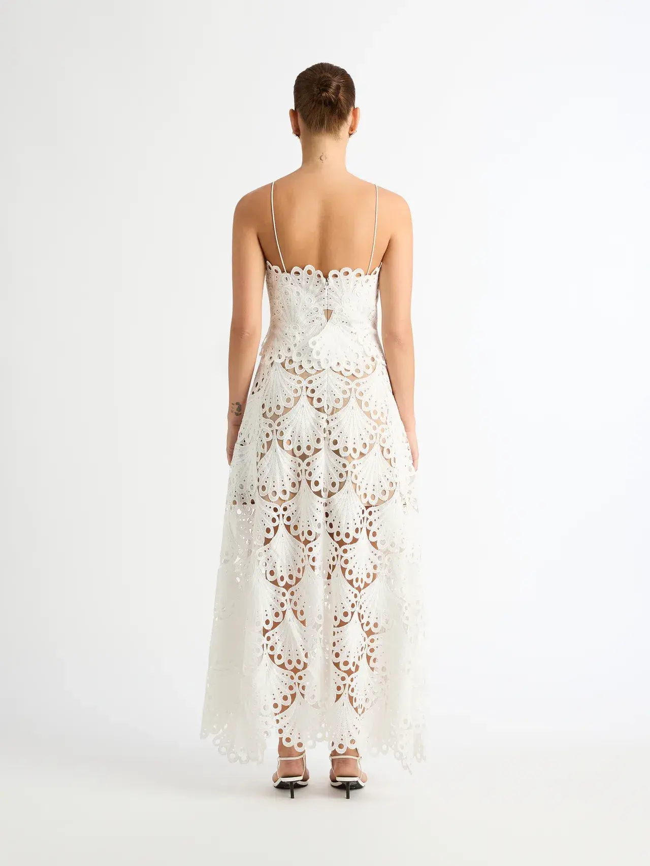 Sheike Ella Lace Maxi Dress White Size 10 - Image 2