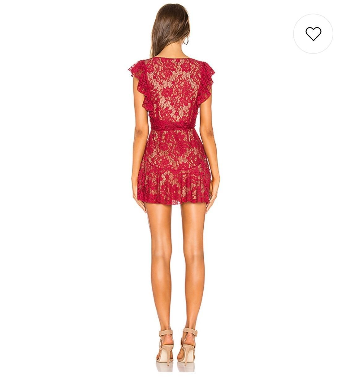 Majorelle Marnie mini dress in cranberry red 6 - Image 3
