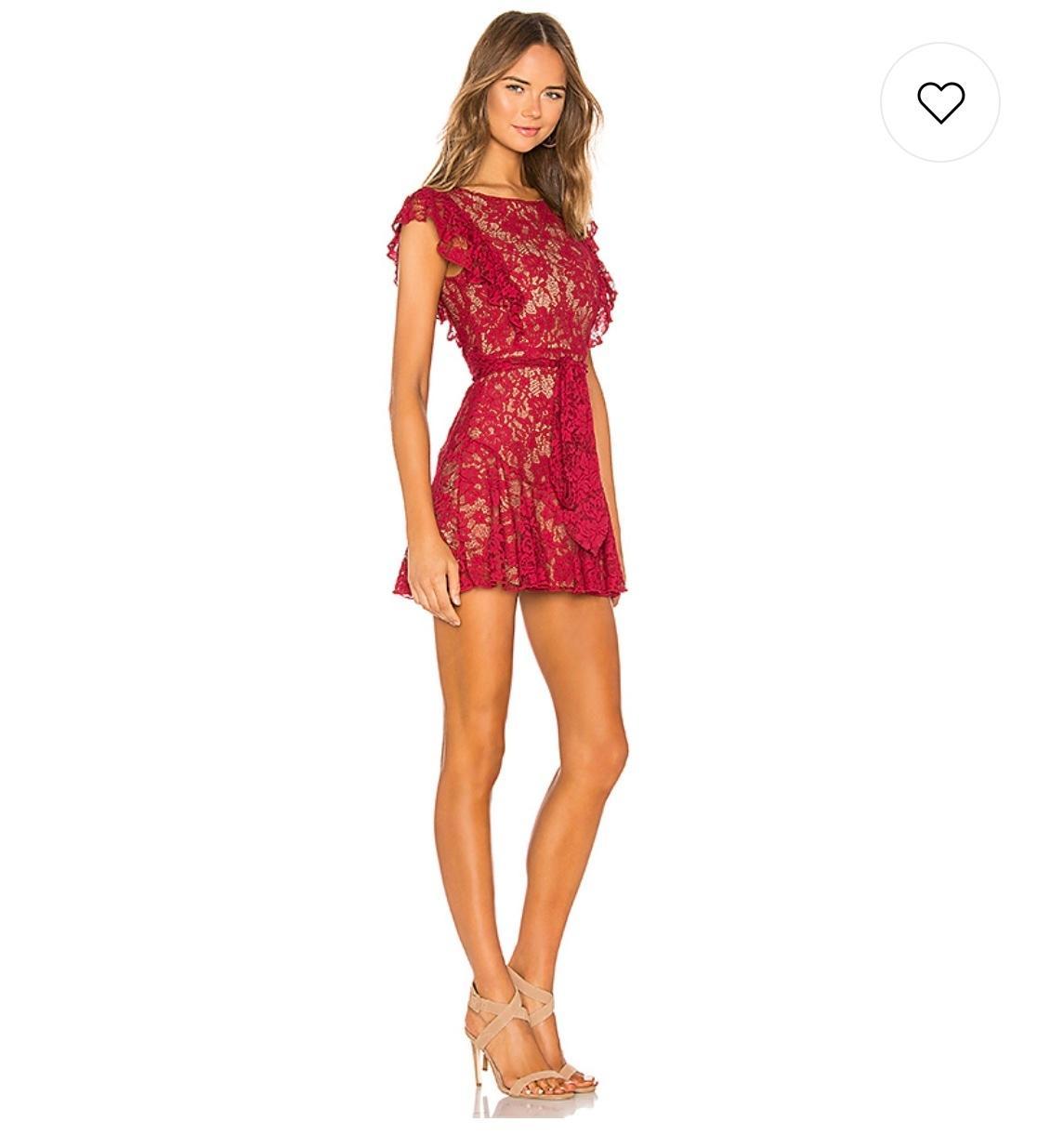 Majorelle Marnie mini dress in cranberry red 6 - Image 2