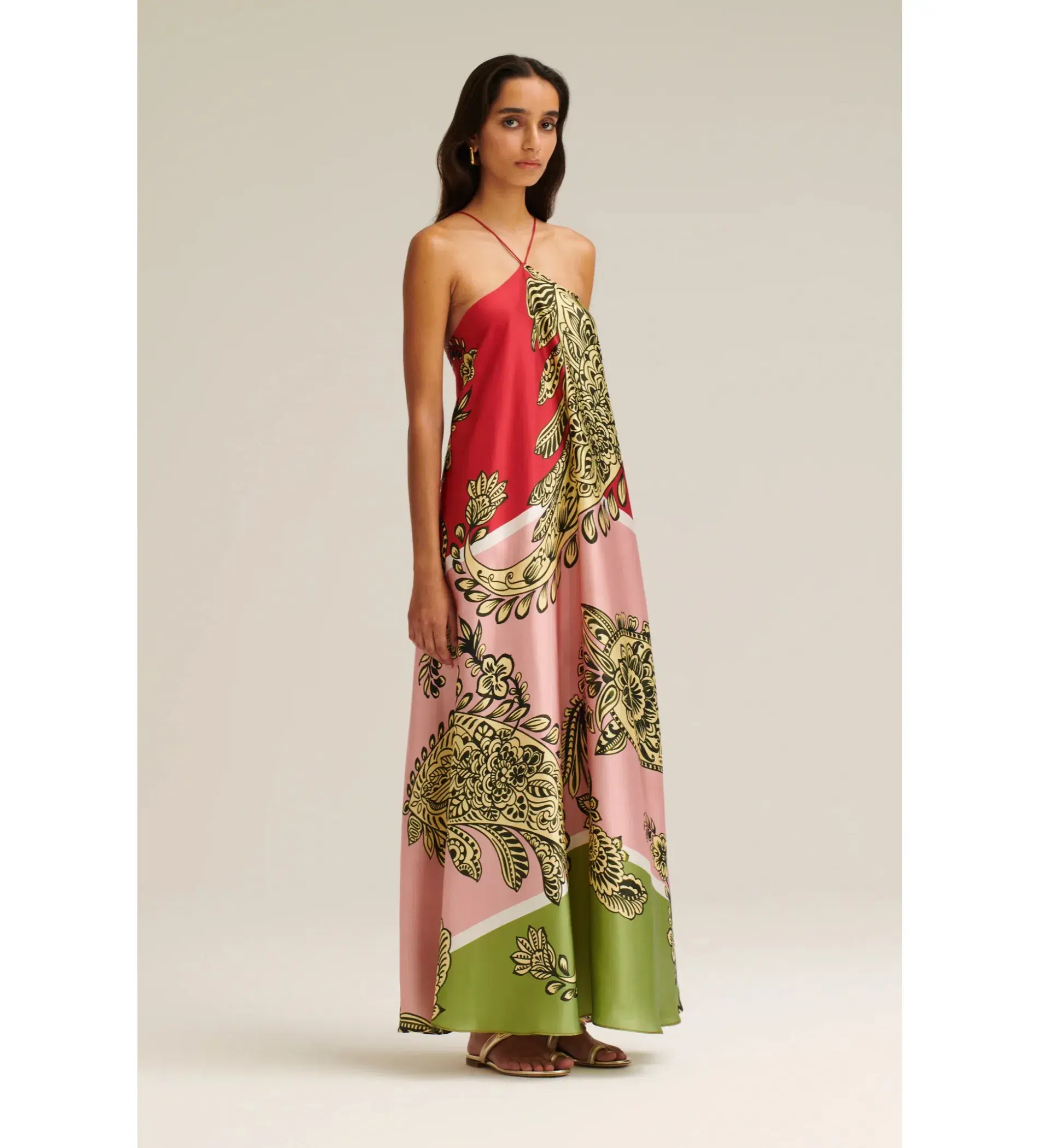 Scanlan Theodore Silk Harrow Print Dress Size AU 10 - Image 2