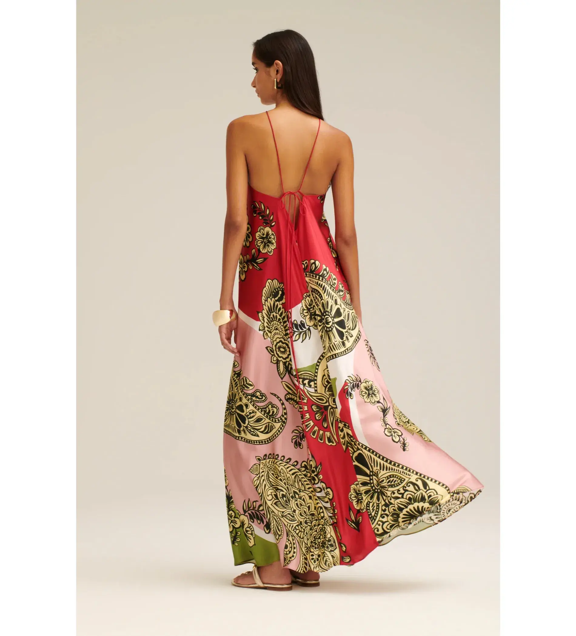 Scanlan Theodore Silk Harrow Print Dress Size AU 10 - Image 3