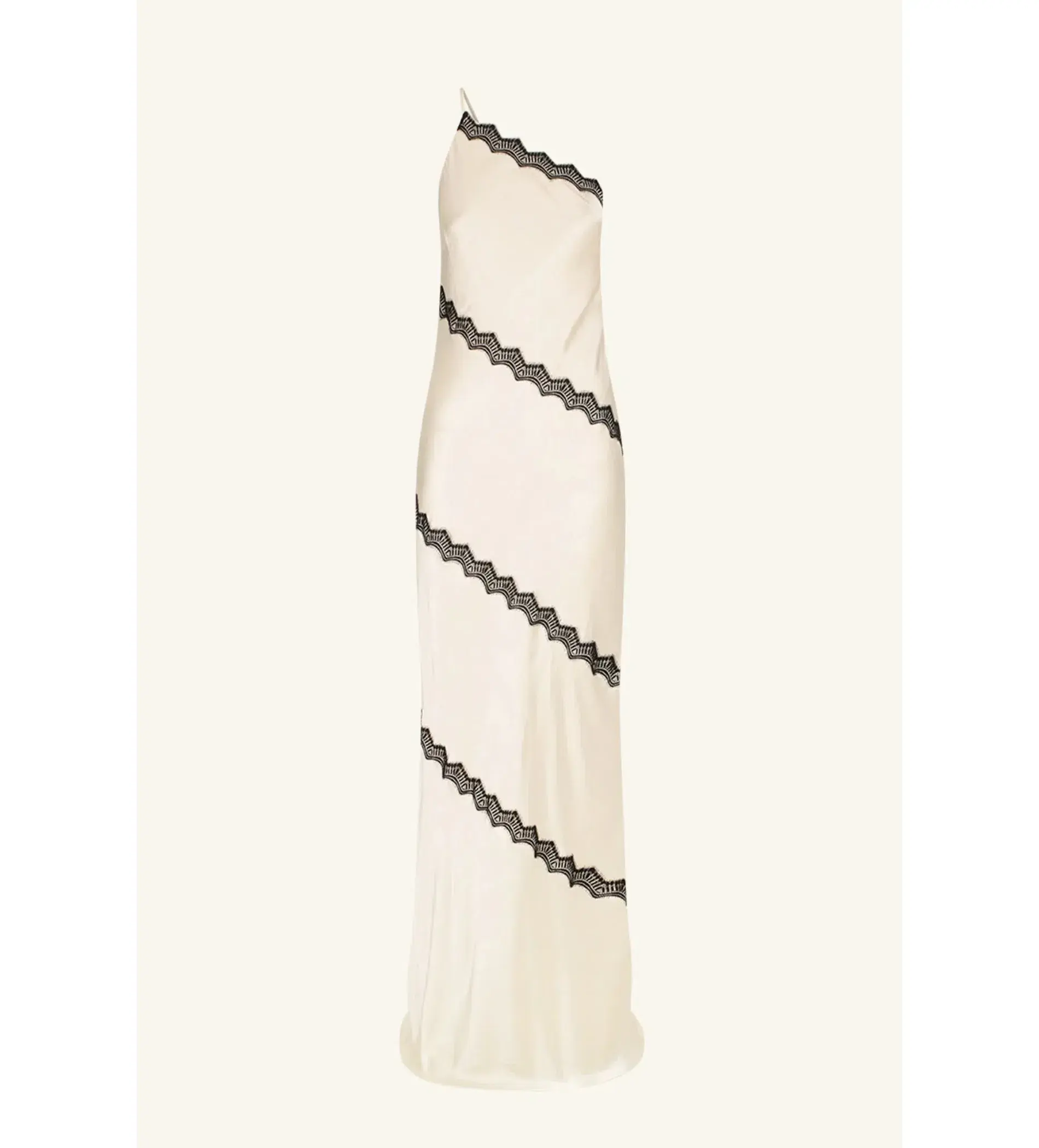 Shona Joy Camille Lace Asymmetrical Maxi Dress Size 8 - Image 5