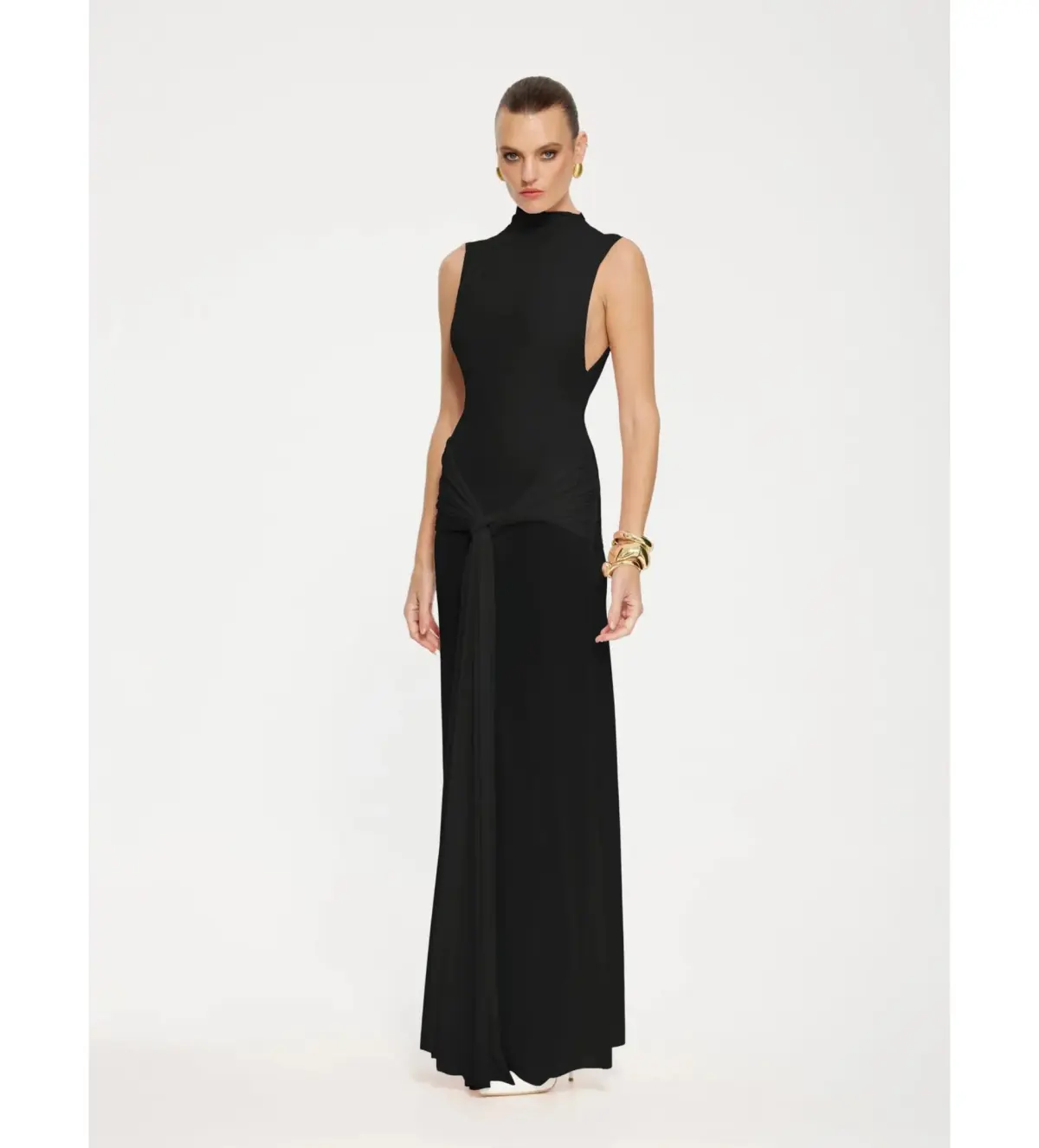 Effie Kats Roza Maxi Dress Black Size 8 - Image 1